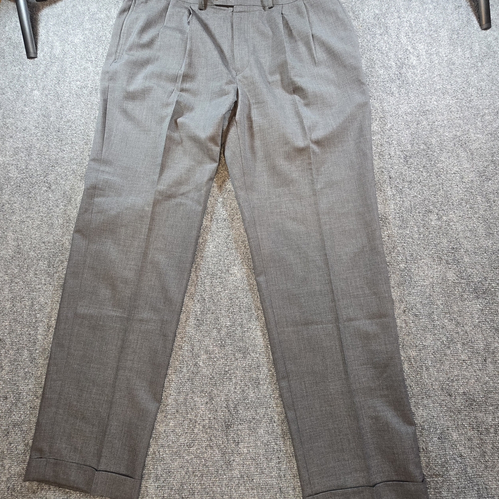 Polo Ralph Lauren Gray Wool Dress Pants Mens 38 Total Comfort